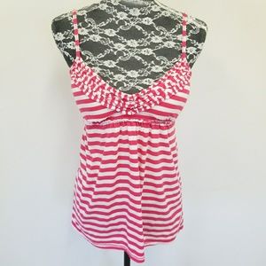 Pink Stripe Tank Top